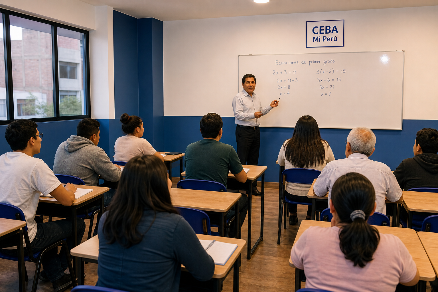 Aula presencial — CEBA Internacional Mi Perú